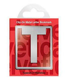 Helvetica ClipOn Letter Bookmark  T