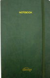 Z  Ashridge A5 PU Rainbow Edge Lined Notebook Olive