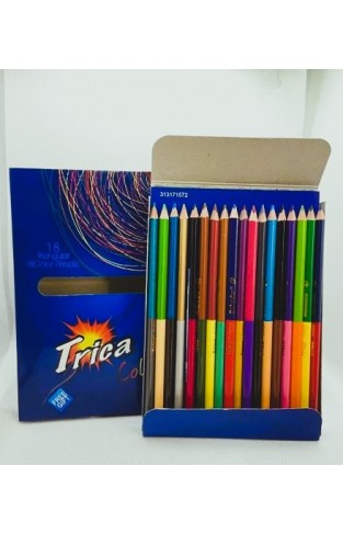 TRICA BOX 36 BI COLOUR FULL 18 PENCILS