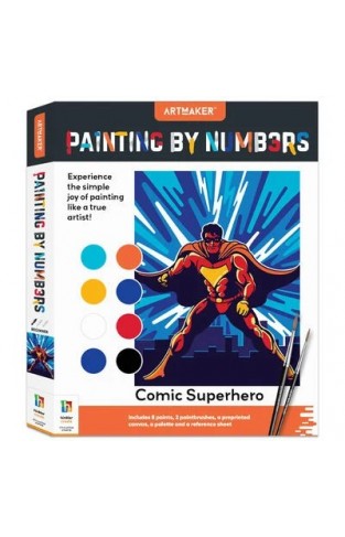 Curious Universe Comic Superhero ArtMaker Paint by Numbers Kit