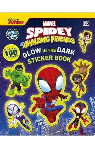 Marvel Spidey and His Amazing Friends Glow in the Dark Sticker Book - With More Than 100 Stickers