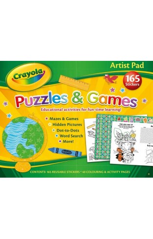 Crayola Artist Pad Puzzles and Games