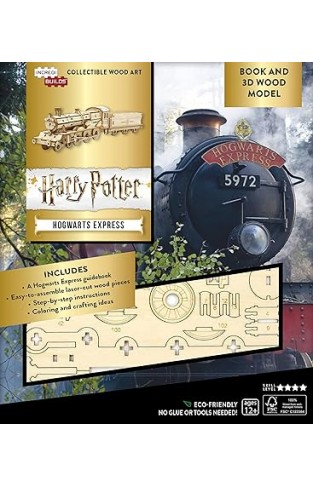 IncrediBuilds  Harry Potter Hogwarts Express Book and 3D Wood Model