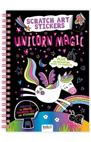 Scratch Art Stickers Unicorn Magic