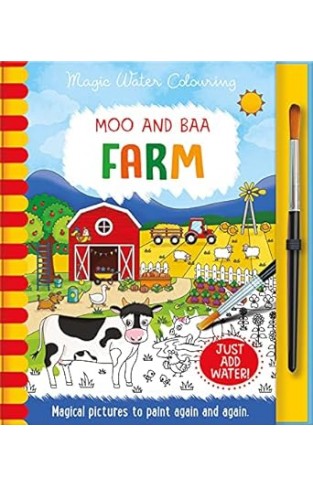 Moo and Baa - Farm, Mess Free Activity Book (Magic Water Colouring)
