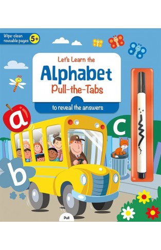 lets Learn the  Alphabet pull the tabs to reveal the answers