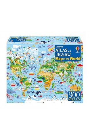 Usborne Atlas and Jigsaw Map of the World