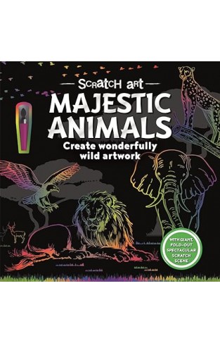 Majestic Animals (Scratch Art for Adults)