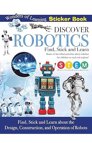 Discover Robotics Sticker Book  Find Stick and Learn Activity Book