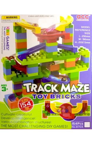 8703 8401 DIY Puzzle Track Maze Toy Bricks 152 Pcs