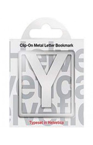 Helvetica Clip-On Letter Bookmark - Y