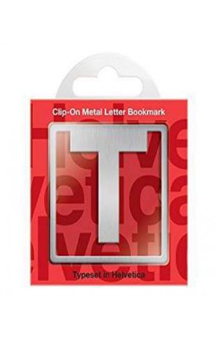 Helvetica ClipOn Letter Bookmark  T