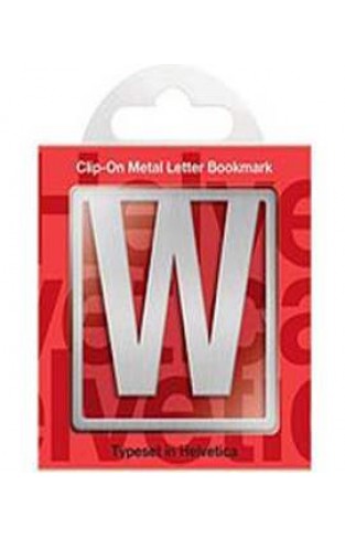 Helvetica ClipOn Letter Bookmark W